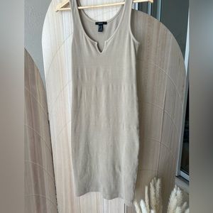 F21 | Tan Bodycon Dress
